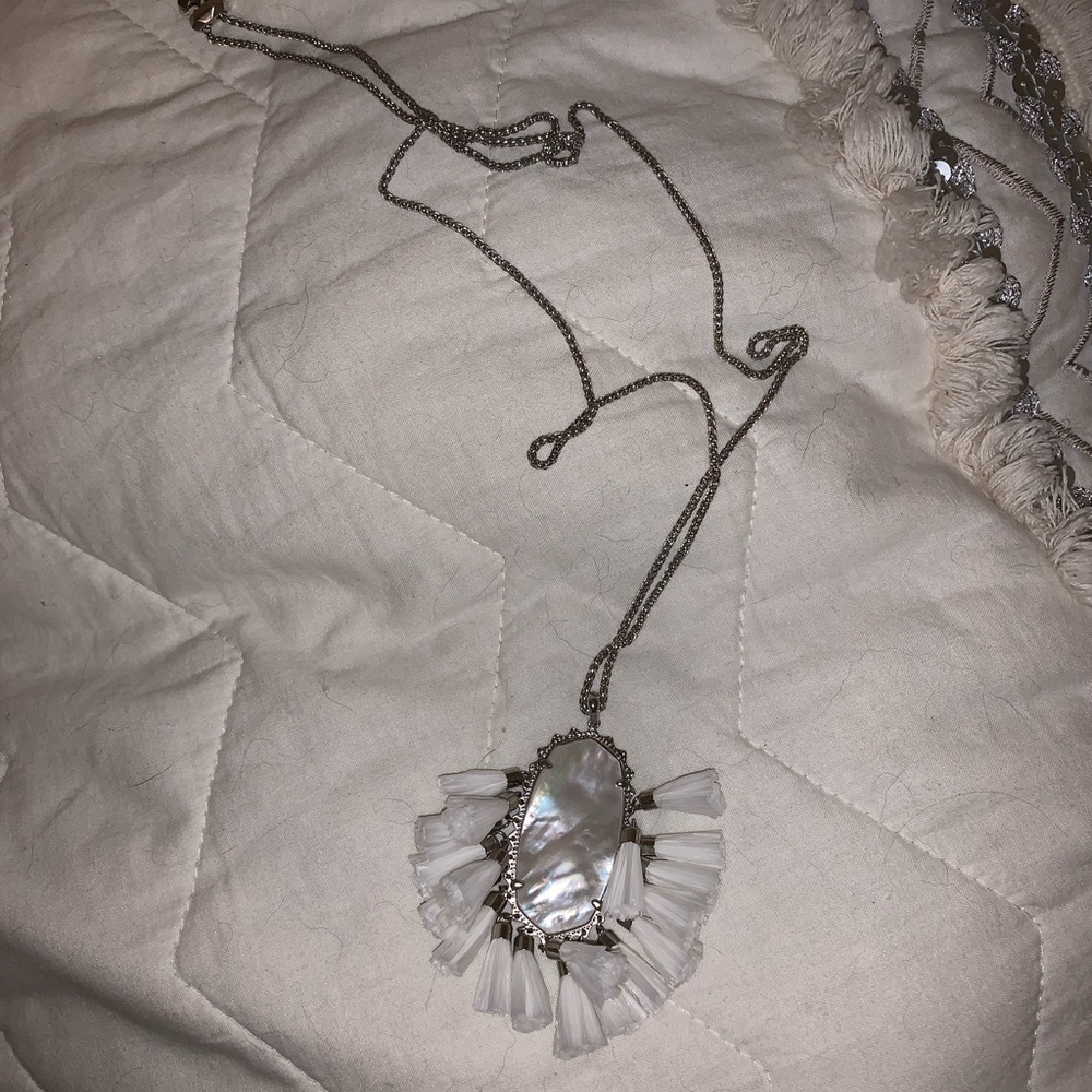 Kendra Scott Necklace with raffia tassels